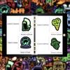 50 милых неоновых Хэллоуинских мультяшных наклеек для DIY декора: Чехлы для телефонов, Бутылки для воды, Блокноты