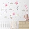 Cartoon Clouds Stars Little Rabbits Balloon Wall Stickers Children's Room Wall Stickers Decoration