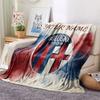 Custom Name,Bologna FC Printed Flannel Blanket, soft throw for bedroom sofa, washable, Christmas present, great gift.