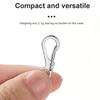 10 шт. брелок-карабин из цинкового сплава, прочная металлическая пружинная пряжка для подвешивания на открытом воздухе, для путешествий, скалолазания, походов, альпинизма, мини-защелкивающийся крючок