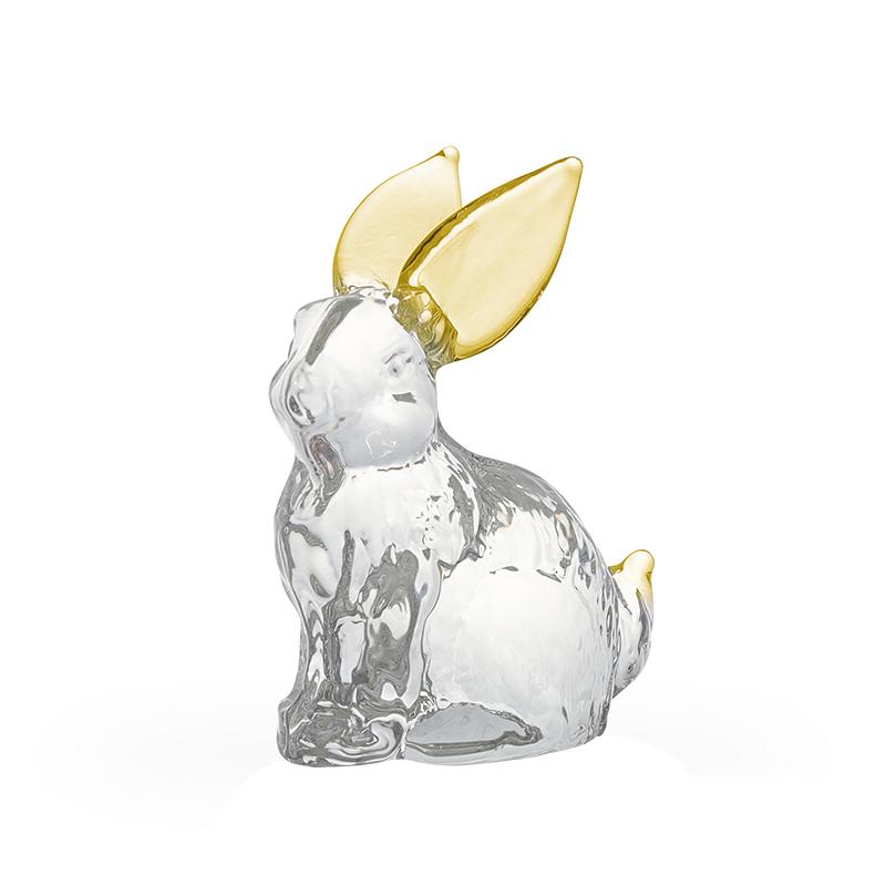 1 шт. настольное украшение милые хрустальные поделки домашнее украшение мини украшение креативный хрустальный кролик орнамент маленький 56x28x68 мм