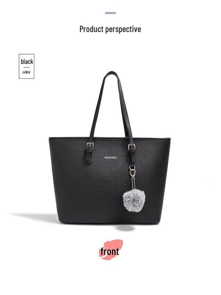 2025 Fall/Winter Women's Embossed Large Handbag - European & American Fashion, Shoulder/Crossbody