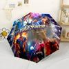 Cristiano Ronaldo Customized Name Umbrella Compact Travel Automatic Umbrella Sturdy 8-Rib Shaft Lightweight Perfect for Outdoor Adventures