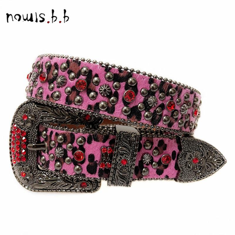 Ремни в стиле панк-рок со стразами в стиле вестерн, модные роскошные ремни с шипами, блестящие ремни с бриллиантами, ковбойский ремень для ковбойских девушек, готические джинсы