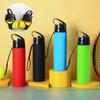 600 мл Складная бутылка для воды для улицы, легкая силиконовая спортивная бутылка, многоразовая, разборная, с питьевыми трубками, для бега, фитнеса