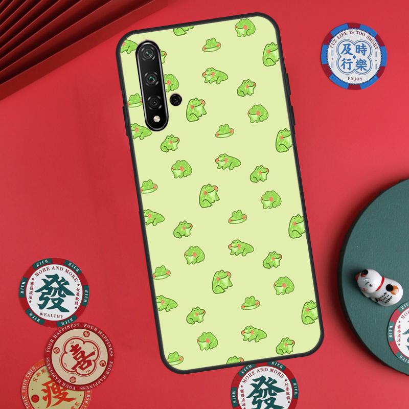 Милая мультяшная лягушка для Huawei Nova Y60 Y70 Y90 Y72 Y73 Y61 Y91 7i 8i 11i 12i 12s 9 10 SE P20 P30 P40 Lite Чехол