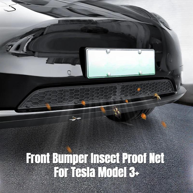 For Tesla Model 3 Highland 2024 2025 Lower Bumper Anti Insect Net Anti Dust Proof Inner Vent Grille Cover Car Insect-proof Net