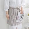 Элегантный фартук в полоску Хлопковый фартук для кафе Художественных студий Поясной фартук Уборка