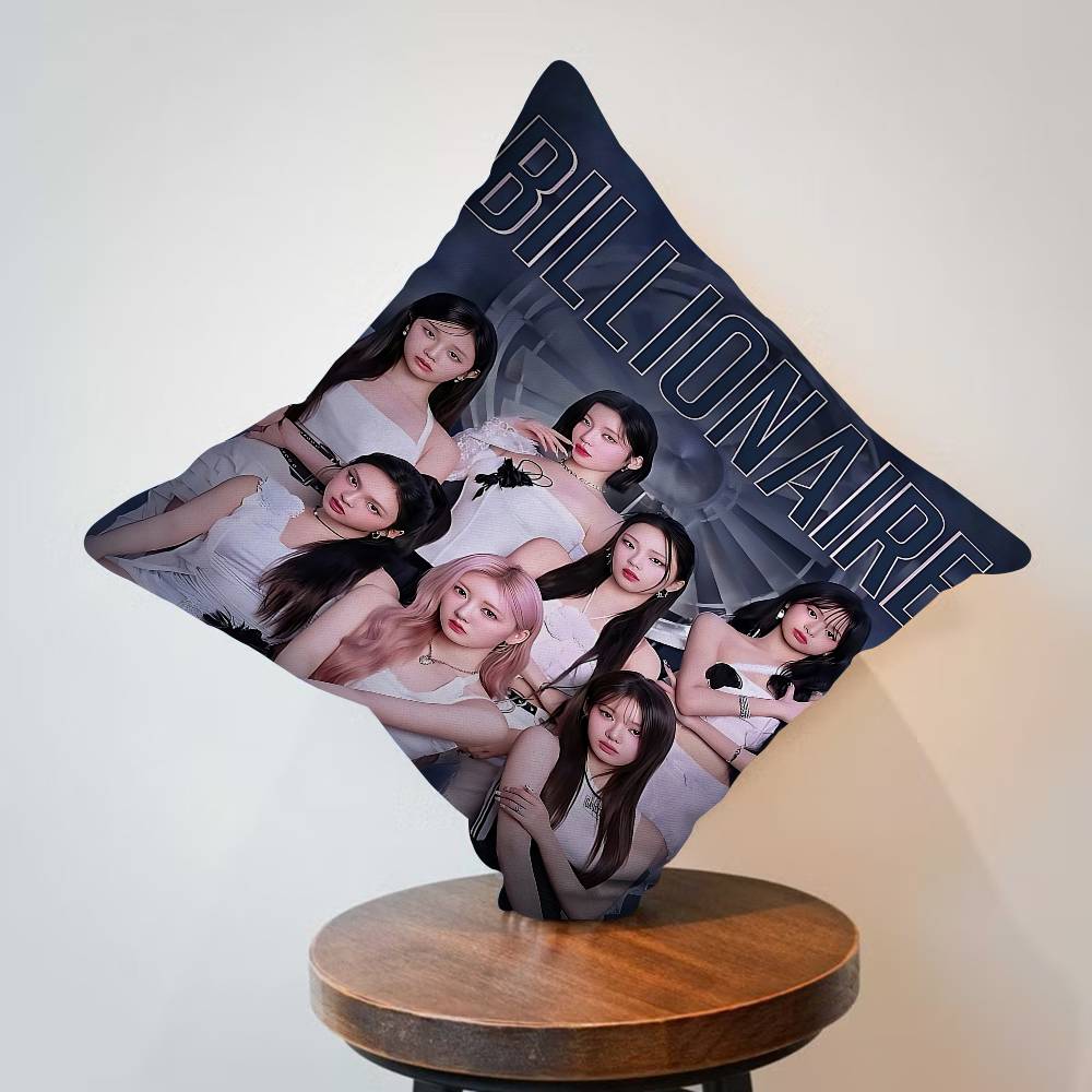 Kpop Style B-Babymonster Personalized Picture Text Home Decorative Pillows Household Gifts 45X45Cm