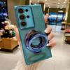 Для Samsung Galaxy S24 Ultra Bling Ring Holder Чехол из ТПУ Магнитный чехол из ТПУ для Galaxy S24 S23 FE S22 S21 Ultra