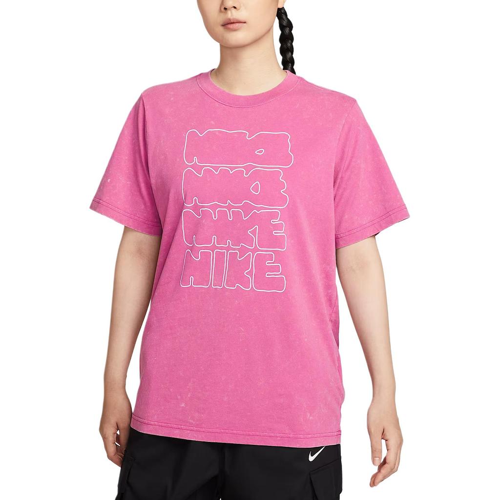 Nike Спортивная одежда Essential Fashion Универсальная футболка с коротким рукавом свободного кроя Женские топы II0453637