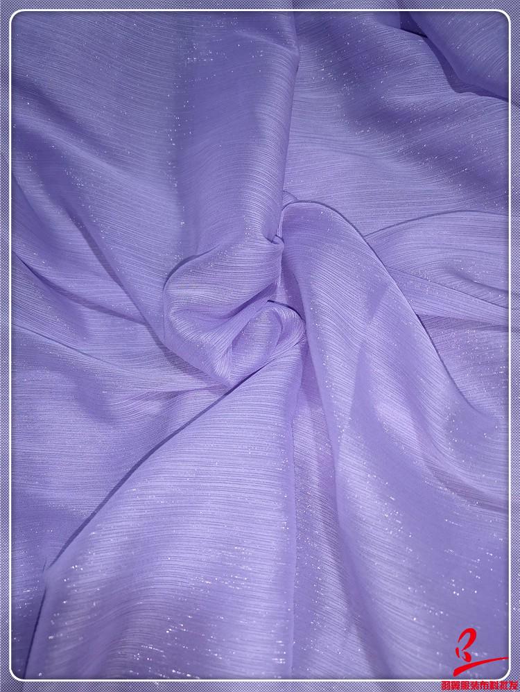 Super Sheer Silver Sequin Silk Gingham Chiffon Brocade Fabric for Dance Costumes
