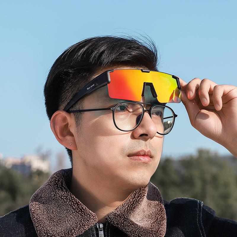 WEST BIKING Cycling Glasses Photochromic MTB Road Bike Glasses UV400 Protection Sunglasses Sport Polarized Eyewear Goggles