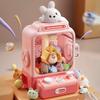 Claw Machine Toy for Kids Electric Coin-Operated Vending Machine with Cute Dolls Lights Sound Home Arcade Game for Party Birthday