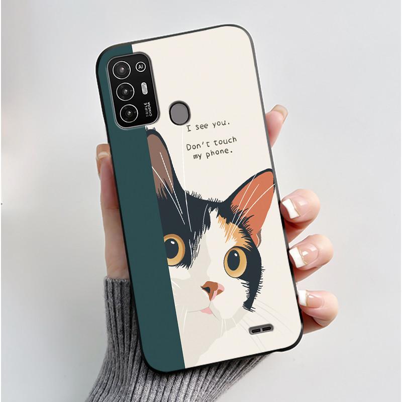 Чехол для ZTE Blade A52 Чехол для ZTE BladeA52 Задняя крышка Силиконовый Мягкий Черный ТПУ Роскошный Дракон Милый Крутой Мальчики Девочки Бампер Накладка на Телефон