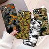 Case For Apple iPhone 14 11 13 Pro Max 7 8 Plus 12 Mini XR X SE XS 6 6S 5 5S 7+ 8+ TPU Back Phone Cover Military Camouflage Capa