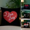 Home Decor Heart themed Decorative Pillows with Unique Designs Pattern Cushion Cover Suitable for Sofa Bedroom Car Pillow Cover
