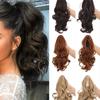 Synthetic Short Wavy Ponytail For Women Hair Extension Black Blonde Claw Jaw In Hairpiece Clip In Hair Ponytail
