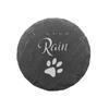 Personalized Dog Memorial Stones Paw Prints Stones Grave Markers Personalized Cat Grave Marker Plaque Stone for Dog Cat