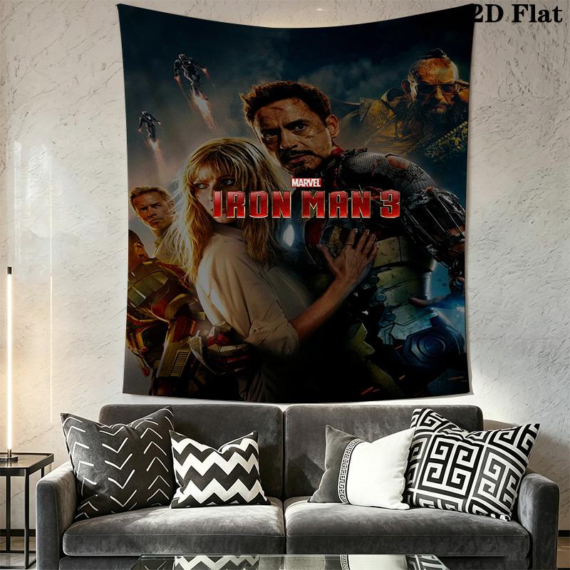 Iron Man Minimalist Tapestry Tapestry Fashion Print Wallmounted Background Wall Hanging Cloth Home Decor Christmas Gift