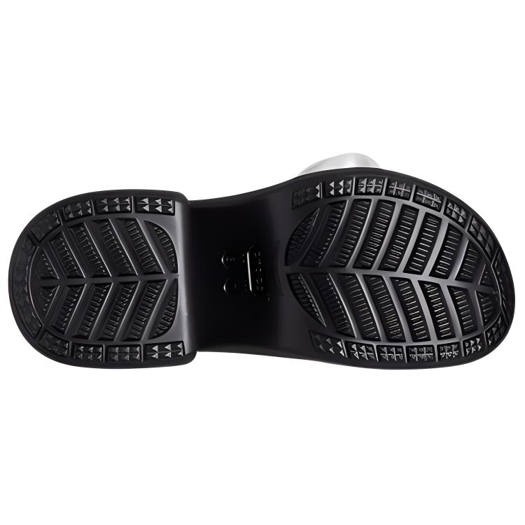 Crocs Тихие тапочки с закрытым носком женские черные