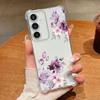 Цветы Цветочный узор Чехол для телефона Для Samsung Galaxy S26 S25 S24 S23 Ultra S22 Plus S21 S24 S25 FE Прозрачный Ударопрочный Мягкий чехол