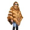 Women's Winter Casual Warm Fox Fur Shawl - European & American Style