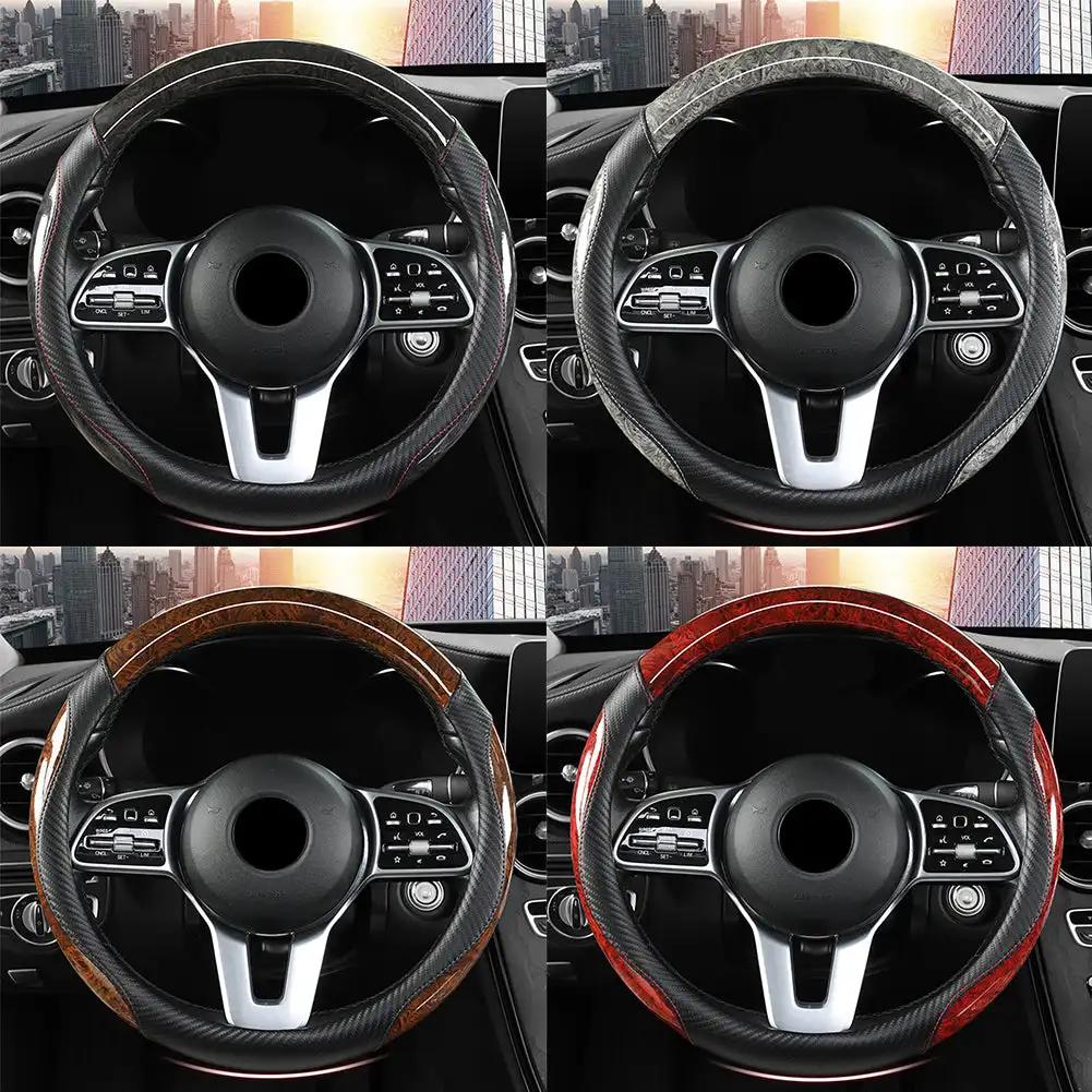 Четыре сезона универсальный чехол на руль автомобиля персиковое дерево нескользящие чехлы 38 см автомобильный чехол на руль автомобильные аксессуары
