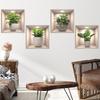 3D Наклейка на стену с искусственными растениями, самоклеящиеся обои с зелеными растениями в горшках, декоративное панно для гостиной, спальни, фоновой стены
