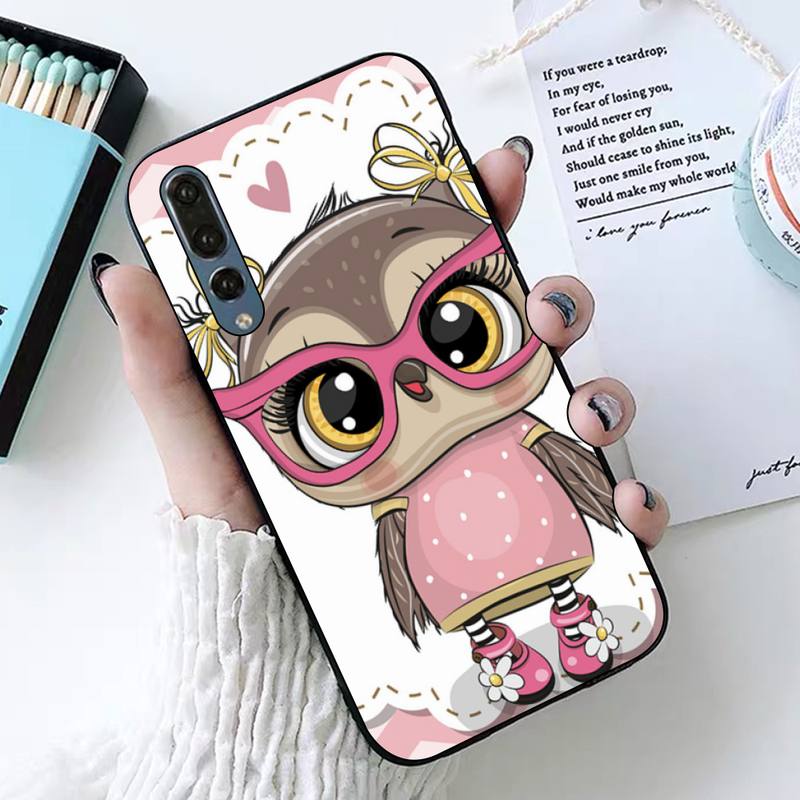 Подарки для девочек с милой совой, чехол для телефона Huawei Honor 10 i 8X C 5A 20 9 10 30 lite pro Voew 10 20 V30