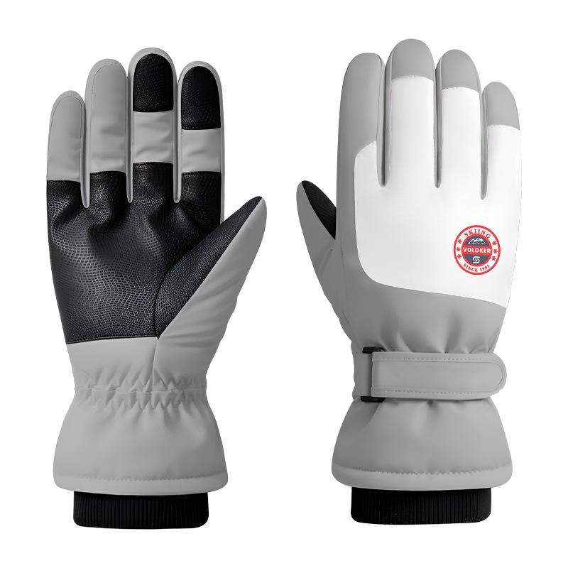 Взрослые лыжные перчатки Теплые и ветрозащитные Универсальные мужские и женские Лыжи и велоспорт зимой обязательны