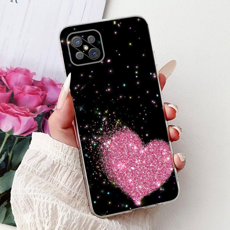 Прозрачный чехол-крышка для Oppo Reno 4Z 5G CPH2065 Милый Кот Модные Цветы Расписанный Мягкий Задний Чехол Для Телефона Oppo Reno4 Z 5G