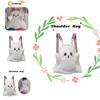 Cute And Fluffy Cartoon Ghost Plush Backpack For Women 20-35l Capacity, Ideal For Casual Travel