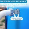 Адаптер для шланга бассейна Соединитель шланга 1,5 дюйма с клапаном бассейна диаметром 1,25 дюйма Аксессуары для надземного бассейна