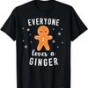 Все любят рыжего забавную рождественскую футболку