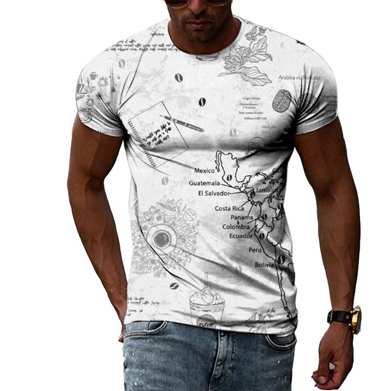 Men's T-shirts, Popular Figures In Men's Clothing, Popular Summer 3D Printing, Summer Casual Short Sleeved Fashion Top