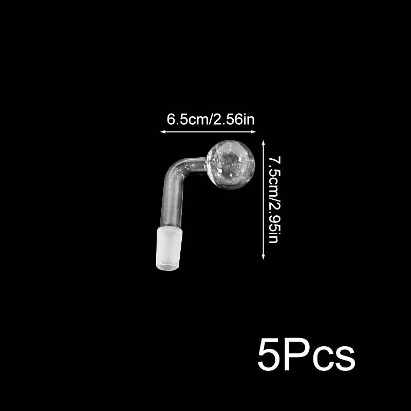 1/4PC Фильтрованные аксессуары Фильтрованный дым Высококачественная водопроводная трубка Высокое боросиликатное стекло DIY двойного назначения изогнутая трубка