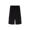 SS22 Solid Color Loose Fit Straight Leg Shorts Men Shorts Black HG8598