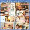 moin moin Instruction Dollhouse Miniature Handmade Kit Set Small Beginner Room To Live with a Dog LED Light Acrylic Case 20101DH139 [Japanese Manual]