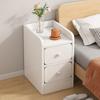 Nordic Bedroom Nightstand Modern White Minimalist Cheap Bedside Table Storage Cute Unique Miniature Furniture