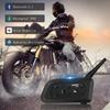 XINOWY V6 PRO Bluetooth Motorcycle Intercom Helmet Headset 1200M BT Interphone Communicator for 6 Riders Moto Talkie
