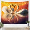 Swan Couple Tapestry Office Living Room Decoration Home Wall Tapestry