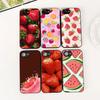 Cover for Samsung Galaxy S10 S8 S9 Plus A33 A34 A31 70 A71 A72 Note 20 9 8 S10E Phone Case Watermelon Fruit Strawberry Summer