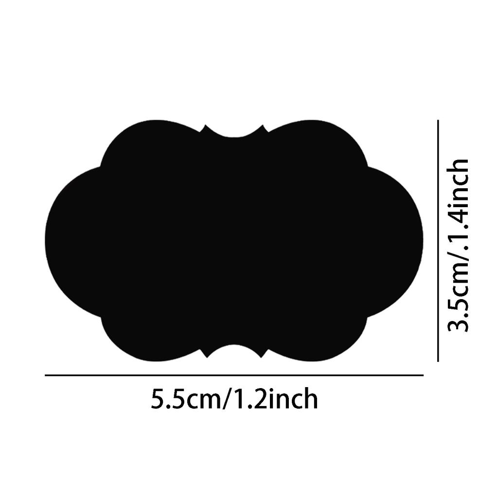 120 шт./рулон 3 вида съемных наклеек для школьной доски водонепроницаемые этикетки для школьной доски 1,4*2,2 дюйма для дома и кухни