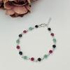 Silver Bracelet with 11.394ct Natural Sapphire, Emerald, Ruby (2106951)