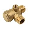 20*20*10mm Check Valve 3 Port Brass Connector Tool