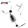 FTK Carp Bait 30-80g Fish Cage To Send Three Tied String Hooks High Carbon Steel Metal Feeder Sinker Artificial Bait Accessories