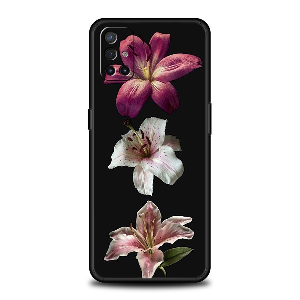 Чехол для телефона для OnePlus 15 13 12 11 10 9 8 7T Pro 13T 13R 12R 10R 9RT 8T Nord 2T CE 2 3 5G Lite Обложка Реалистичный принт с изображением цветка лилии