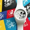 Ice Watch Наручные часы Disney коллаборация для взрослых подходят мужчинам женщинам. Особенности: дизайн Микки Мауса, унисекс, белый силикон, 40 мм, средний размер, водонепроницаемый