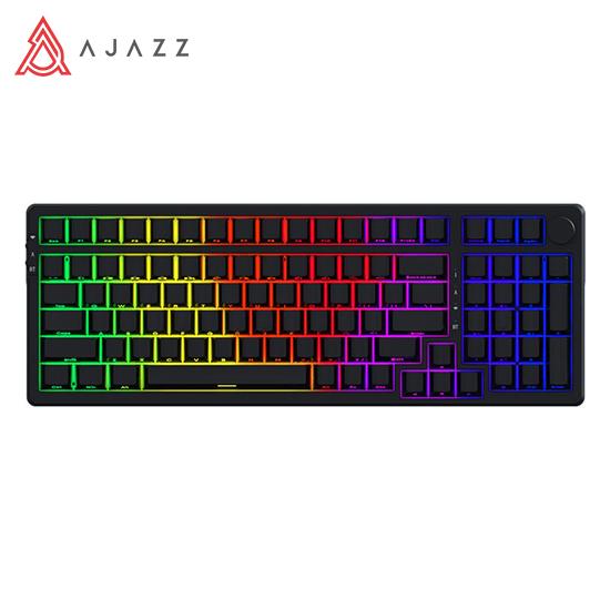 Ajazz AK992 RGB Mechanical Keyboard Side Engraved Wireless Hot Swap Wired Three Mode Gasket 99 Keys for Gamer